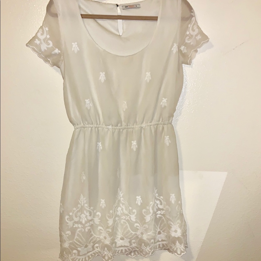 White cute dress